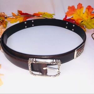 Fossil Brown Size M Genuine Leather Belt